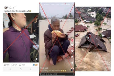 Bộ Công an cảnh báo về tin giả liên quan đến mưa lũ miền Trung