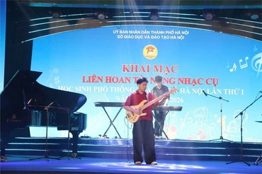 Địa phương đầu tiên của cả nước tổ chức thi tài năng nhạc cụ cho học sinh
