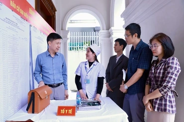 Kiểm tra công tác y tế phục vụ bầu cử đại biểu Quốc hội và HĐND các cấp