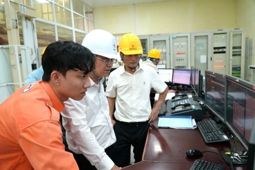 EVN kiểm tra công tác bảo đảm cung ứng điện mùa khô tại Thủy điện Trung Sơn