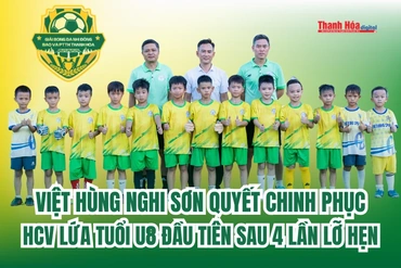 Việt Hùng Nghi Sơn quyết chinh phục HCV lứa tuổi U8 đầu tiên sau 4 lần lỡ hẹn
