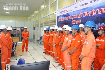 Thủy điện Trung Sơn diễn tập xử lý sự cố Nhà máy năm 2026