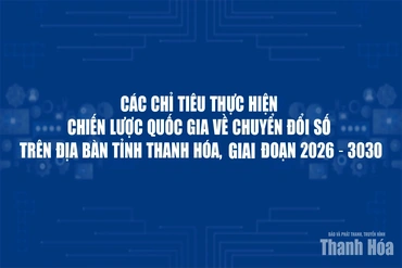 Các chỉ tiêu thực hiện Chiến lược quốc gia về chuyển đổi số trên địa bàn tỉnh Thanh Hóa, giai đoạn 2026 - 3030