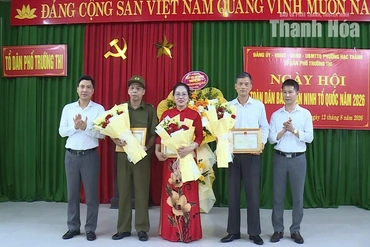 Tổ dân phố Trường Thi tổ chức Ngày hội Toàn dân bảo vệ an ninh Tổ quốc năm 2026