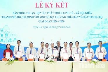 TP Hồ Chí Minh và các tỉnh phía Bắc, Bắc Trung Bộ mở rộng hợp tác giai đoạn 2026-2030