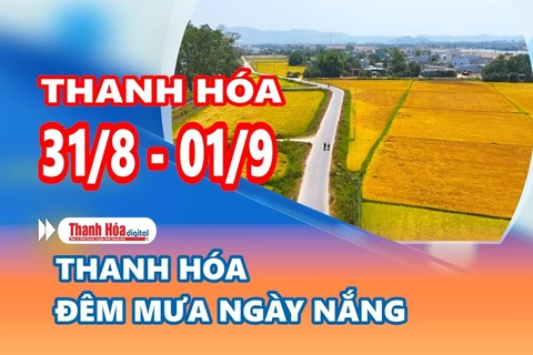 Dự báo thời tiết đêm 31/8, ngày 1/9: Thanh Hóa đêm vẫn mưa, ngày hửng nắng