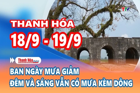 Dự báo thời tiết đêm 18 ngày 19/9: Đêm và sáng vẫn có mưa kèm dông
