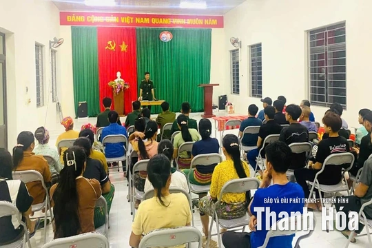 Đồn Biên phòng Quang Chiểu đưa kiến thức  pháp luật đến các xã biên giới