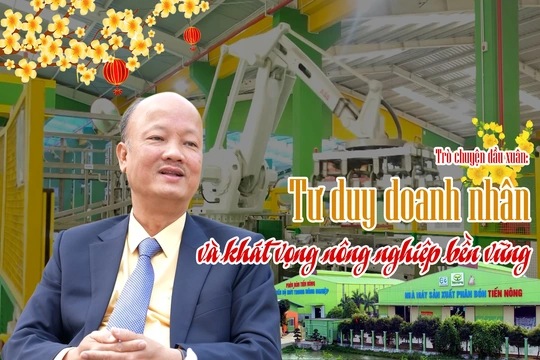 Trò chuyện đầu xuân:  Tư duy doanh nhân và khát vọng nông nghiệp bền vững
