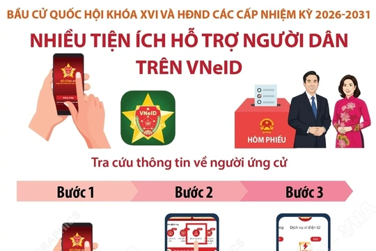 Bầu cử Quốc hội và HĐND: Cách tra cứu thông tin về người ứng cử trên VNeID