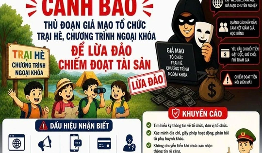 Cảnh báo thủ đoạn giả mạo trung tâm kỹ năng để lừa tiền phụ huynh dịp hè