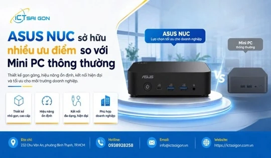 ASUS NUC – Xu hướng máy tính mini hiệu năng cao cho doanh nghiệp hiện đại