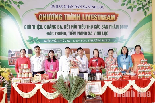 Livestream kết nối tiêu thụ sản phẩm đặc trưng của vùng đất Vĩnh Lộc