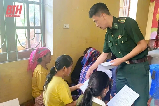 Người cán bộ biên phòng mẫn cán