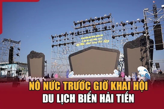 Nô nức trước giờ khai hội du lịch biển Hải Tiến