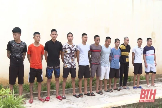 Khởi tố 12 đối tượng gây rối trật tự công cộng tại Hà Trung