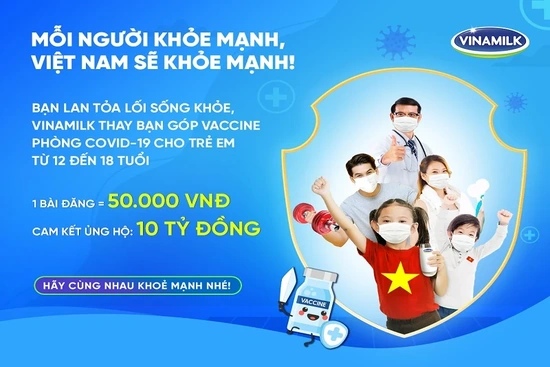 Chỉ cần một việc làm đơn giản, bạn đã góp v accine cho trẻ em để phòng COVID-19
