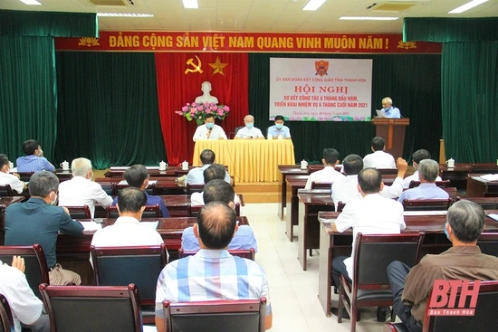 Ban Thường trực Ủy ban Đoàn kết Công giáo tỉnh  Thanh Hóa  triển khai nhiệm vụ 6 tháng cuối năm 2021
