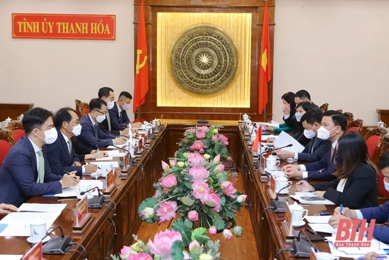 Bí thư Tỉnh ủy Đỗ Trọng Hưng tiếp, làm việc với Đại sứ Hàn Quốc tại Việt Nam và Trưởng các cơ quan Đại diện của Hàn Quốc