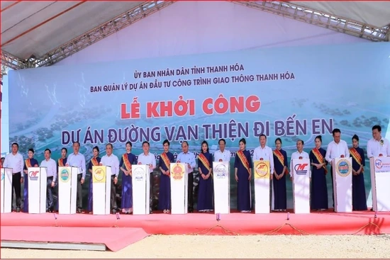 Khởi công xây dựng đường Vạn Thiện đi Bến En