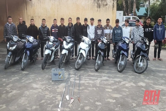 Ngăn chặn kịp thời nhóm thanh, thiếu niên mang hung khí đi giải quyết mâu thuẫn