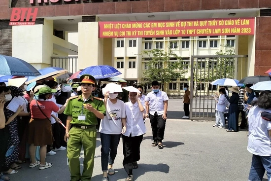Kỳ thi vào lớp 10 Trường THPT Chuyên Lam Sơn năm học 2023-2024: Kết thúc môn thi thứ hai, thí sinh không khỏi lo lắng      