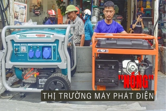 “Nóng” thị trường máy phát điện