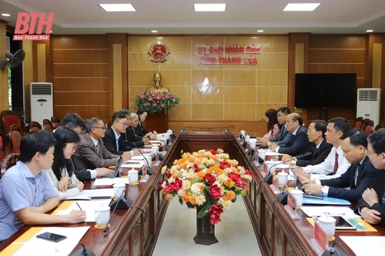 Đoàn công tác Hãng Thông tấn xã Pathet Lào làm việc với UBND tỉnh Thanh Hóa; thăm, làm việc với Sở Thông tin và Truyền thông, Báo Thanh Hóa