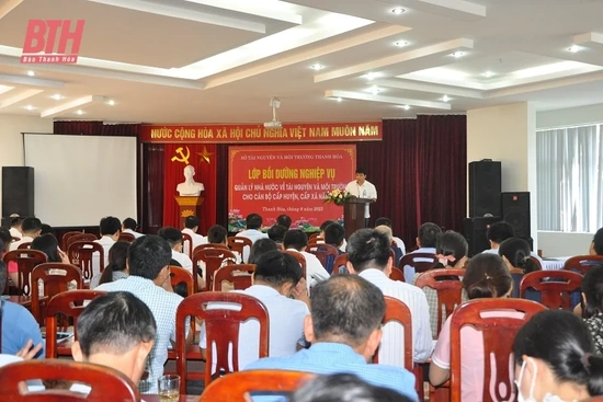 Bồi dưỡng nghiệp vụ quản lý nhà nước về TN&MT