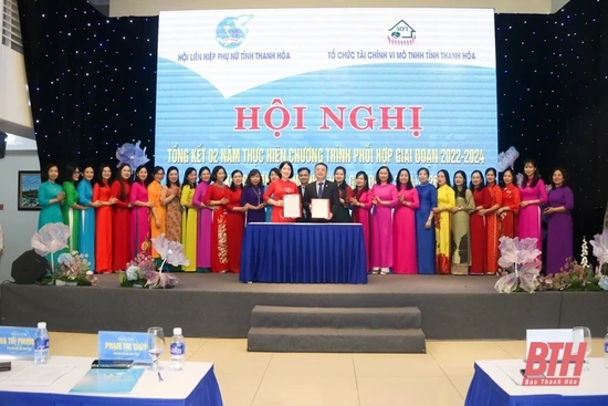 Ký kết Chương trình phối hợp giai đoạn 2024-2026  giữa Hội LHPN tỉnh và Tổ chức TCVM Thanh Hóa