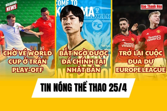 Tin thể thao 25/4:  futsal Việt Nam chờ vé đi World Cup ở trận play-off