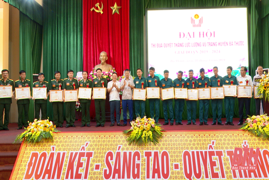 Đại hội Thi đua Quyết thắng lực lượng vũ trang huyện Bá Thước giai đoạn 2019-2024