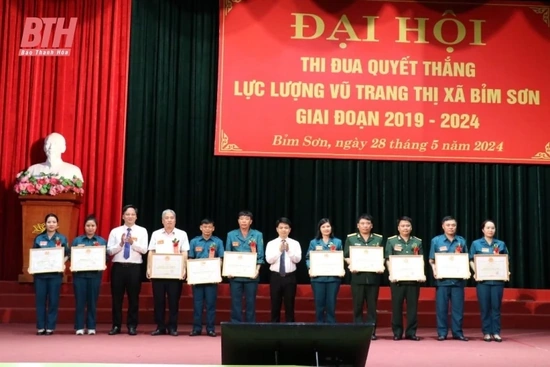 Đại hội thi đua quyết thắng LLVT thị xã Bỉm Sơn giai đoạn 2019-2024