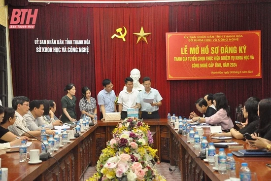 Mở hồ sơ đăng ký tuyển chọn thực hiện nhiệm vụ khoa học và công nghệ cấp tỉnh năm 2024