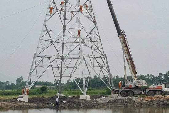 Cập nhật tiến độ đường dây 500kV mạch 3 đến ngày 17/6