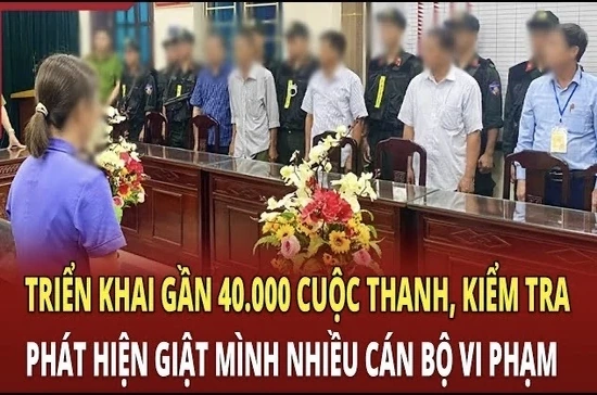 Điểm nóng 3/7: Triển khai gần 40.000 cuộc thanh, kiểm tra phát hiện giật mình nhiều cán bộ vi phạm