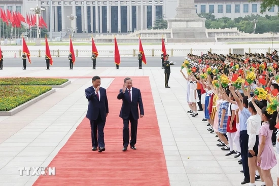 Trung Quốc dành nghi thức cao nhất đón Tổng Bí thư, Chủ tịch nước Tô Lâm