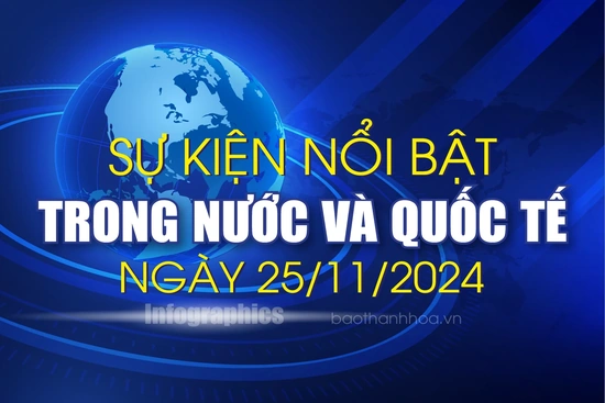 Sự kiện nổi bật trong nước, quốc tế ngày 25/11