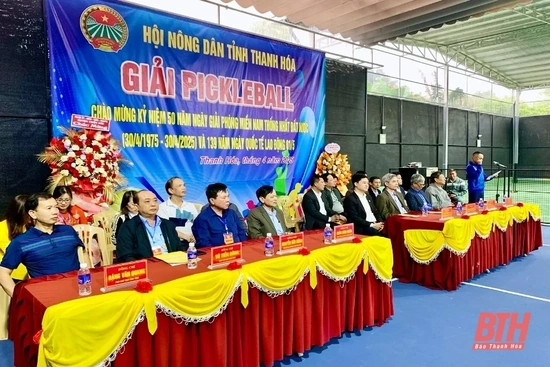 Hội Nông dân tỉnh khai mạc  Giải Pickleball năm 2025 