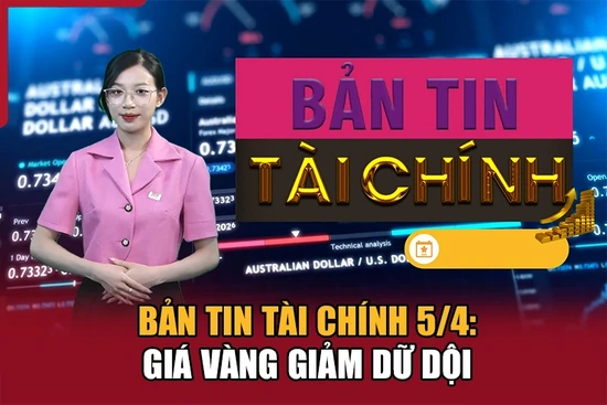 Bản tin Tài chính 5/4: Giá vàng giảm dữ dội