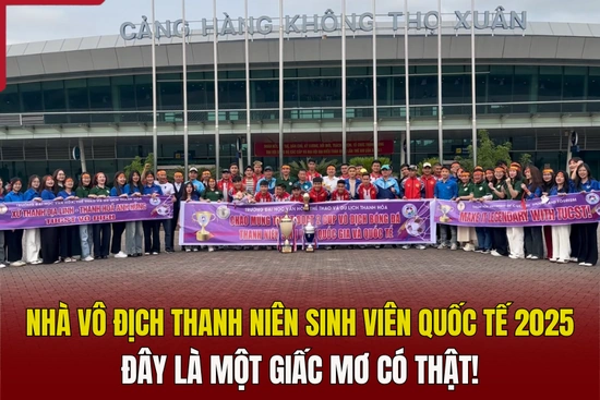 Nhà vô địch Thanh niên sinh viên quốc tế 2025: Đây là một giấc mơ có thật!