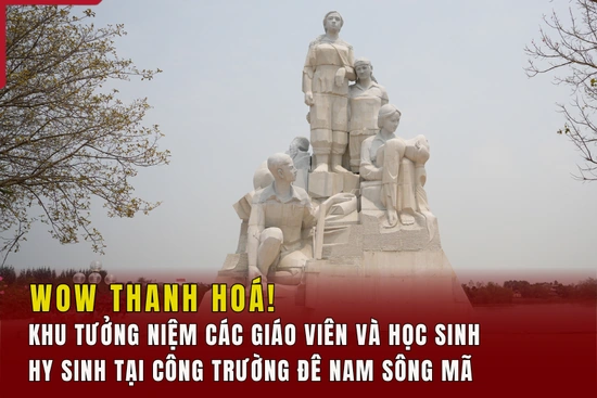 [WOW! THANH HÓA] Khu tưởng niệm giáo viên và học sinh hy sinh tại công trường đê Nam sông Mã
