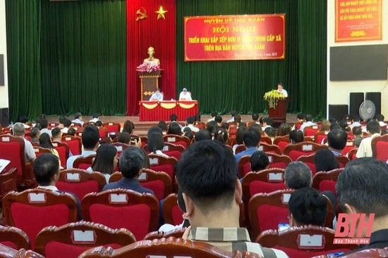 Sau sắp xếp, dự kiến huyện Thọ Xuân còn 8 đơn vị hành chính cấp xã