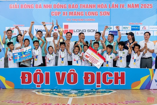 U8 Thiệu Hóa  và U10 Nghi Sơn đăng quang giải Bóng đá Nhi đồng Báo Thanh Hóa lần thứ IV năm 2025 - Cúp Xi măng Long Sơn