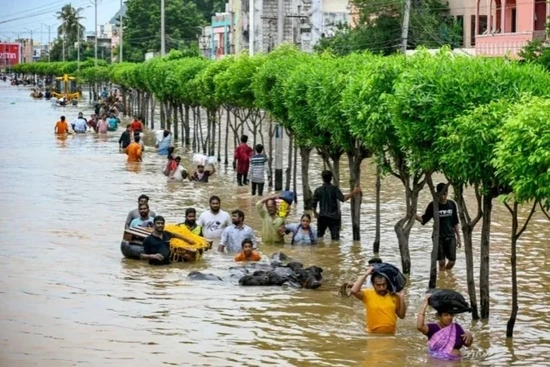 Mưa lũ kéo dài 9 ngày tại Ấn Độ khiến 34 người thiệt mạng