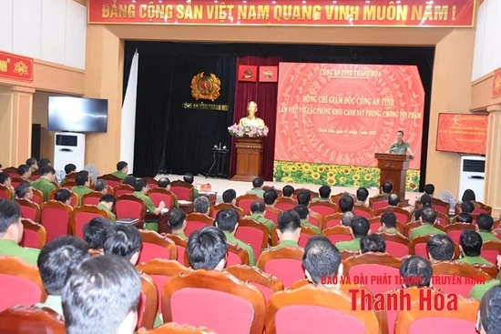 Giám đốc Công an tỉnh làm việc với các phòng Cảnh sát điều tra phòng, chống tội phạm