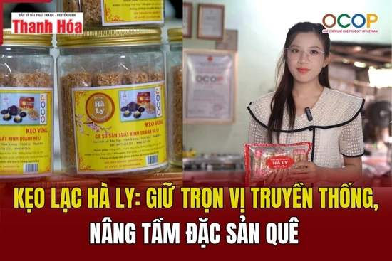 [REVIEW OCOP]  Kẹo lạc Hà Ly: Giữ trọn vị truyền thống, nâng tầm đặc sản quê
