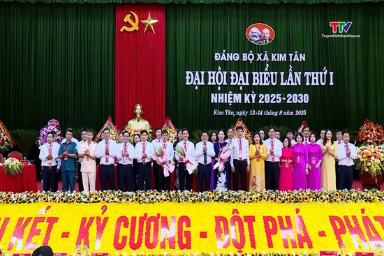 [Video] Đại hội đại biểu Đảng bộ xã Kim Tân lần thứ I nhiệm kỳ 2025 - 2030
