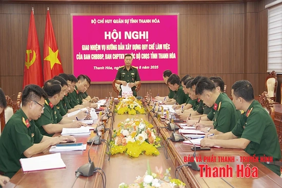 Giao nhiệm vụ xây dựng quy chế làm việc của Ban Chỉ huy BĐBP, Ban Chỉ huy Phòng thủ khu vực