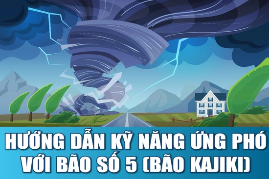 [Infographics] - Hướng dẫn kỹ năng ứng phó với bão số 5 (Bão Kajiki)